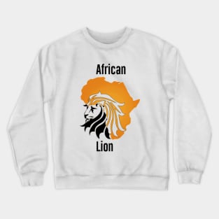 African lion Crewneck Sweatshirt